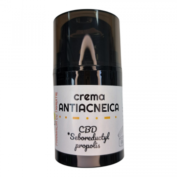 CREMA naturala INGRIJIRE TEN ACNEIC cu CBD, Seboreductyl, Propolis, Neem si Chimen negru -40g