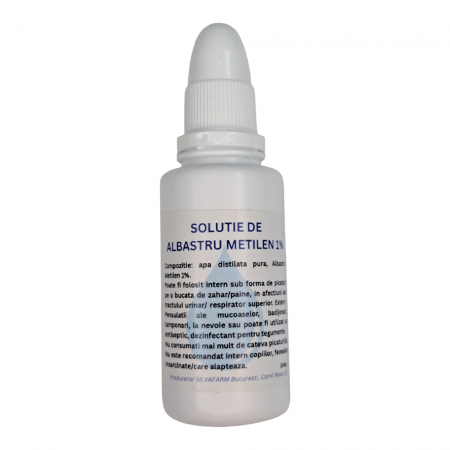 SOLUTIE ALBASTRU DE METILEN 1% 30ML - preparat in farmacie 