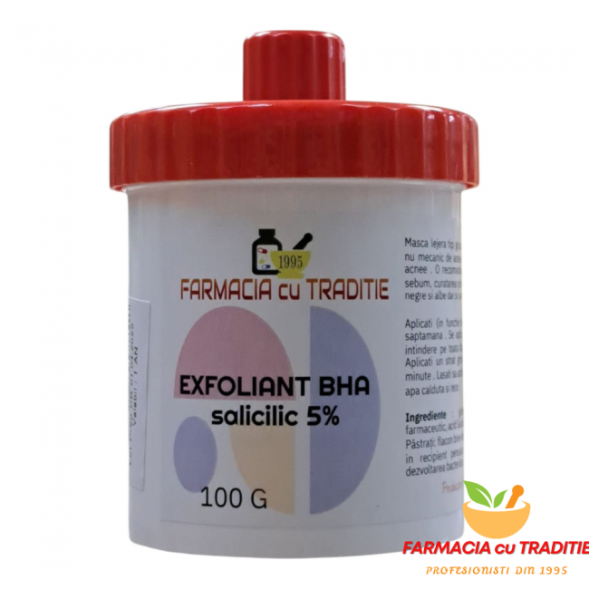EXFOLIANT cu ACID SALICILIC 5% - tip masca hidratanta. 100g