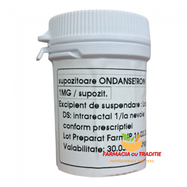 ONDANSETRON SUPOZITOARE 1MG  x 5 bucati . Preparat in Laborator