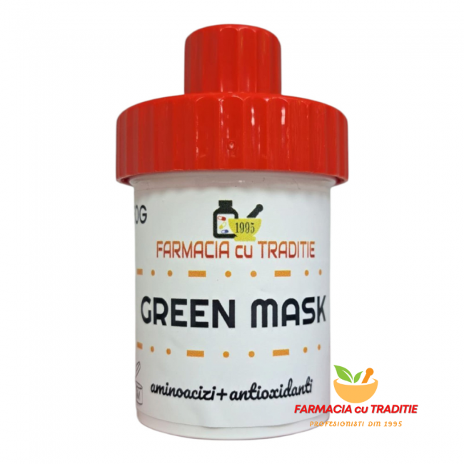 GREEN MASK- boost de Antioxidanti si Aminoacizi din Amla si Spirulina 55g