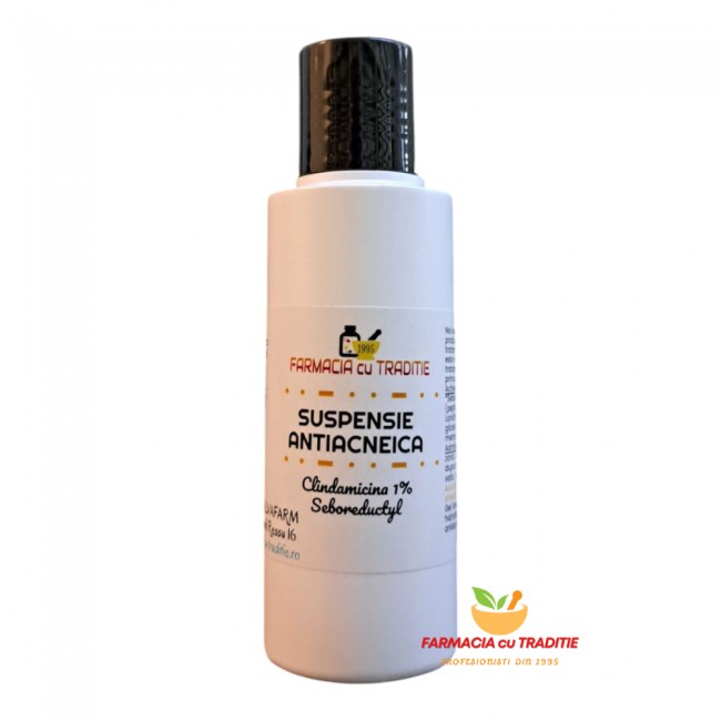 SUSPENSIE ANTIACNEICA cu Clindamicina, Seboreductyl si Zinc. 100ml